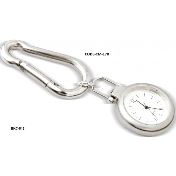 Carabiner Key Chain With Watch